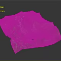 Detailed 3D Topographic Model Showcasing Mountain Ranges And Natural Terrain Features