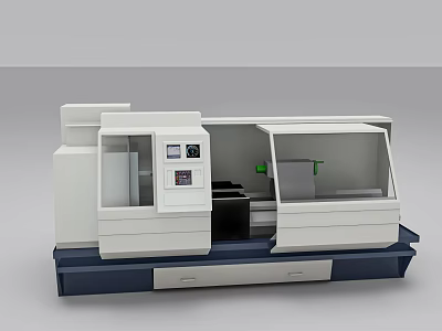 Advanced Medical Equipment With Digital Display Control Panel And Transparent Window 3d model