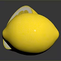 Fresh Yellow Lemons With Whole And Sliced Fruit On Dark Reflective Surface