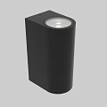 Modern Black Cylindrical Wall Lamp With Sleek Design For Interior Lighting 3d model