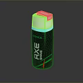 AXE Africa Cool Breeze Body Spray Can With White Cap And Black Red Green Design