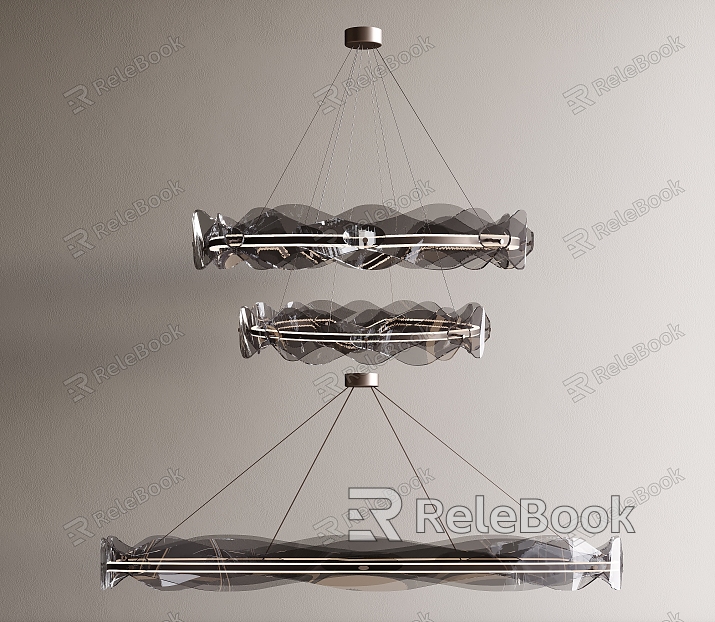 Metal chandelier model