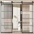 Modern Sliding Barn Doors Various Styles Black White Wooden Frame Interior Design