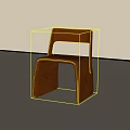 Brown Leather Leisure Chair With Modern Minimalist Sleek Design And Smooth Lines