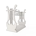 Sturdy Modern Clothing Rack With Multiple Hooks And Bottom Storage Shelf