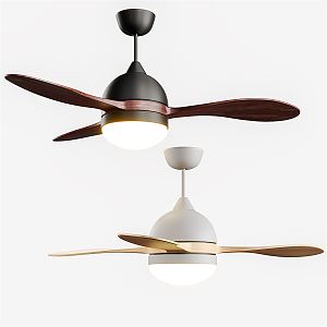 Nordic ceiling fan lamp 3d model