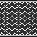 Intricate Ceiling Design With Geometric Lattice Pattern And Black White Decorative Lines 3d model