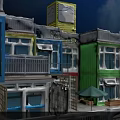 Colorful Modern Container Building With Glass Windows Balconies And Wooden Deck