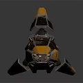 Modern space fighter sci-fighter sci-fighter 3d model