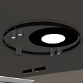 Ring ceiling lamp removable ceiling lamp spotlight decorative suction 3d model