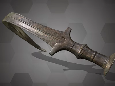 Bronze Sword Long Sword Antique Sword Relics 3d model