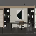 Modern study 3d model