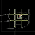 Red And White Multi Story School Teaching Building With Courtyard Large Tree And White Stairs