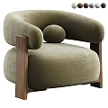 Elegant Modern Sofa And Coffee Table Set With Olive Green Velvet And Wooden Legs
