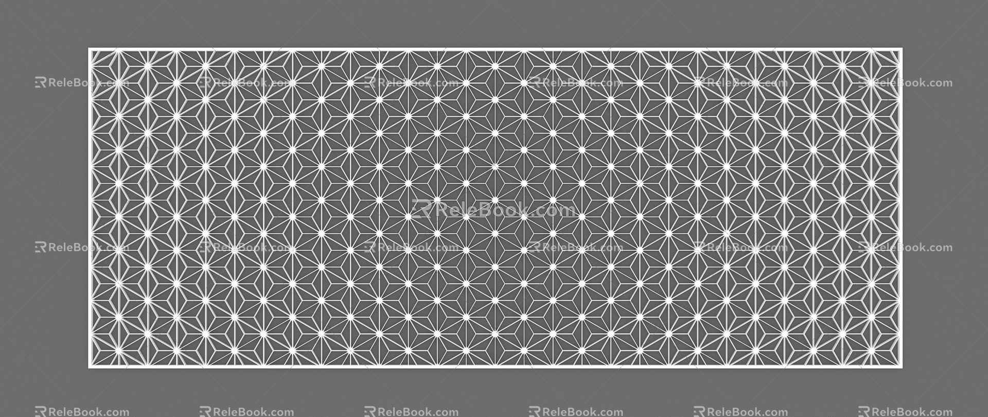 Punched plate stainless steel plate perforated plate diamond perforated plate door head material 3d model