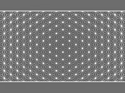 Storefront Facade With Intricate Geometric Pattern And Repeating Decorative Design Elements 3d model