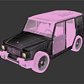 Black Classic Off Road Vehicle With Shiny Exterior And Stylish Design