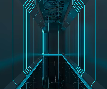 Modern KTV Aisle 3d model