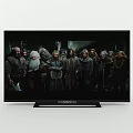 Samsung Television Displaying Historical Drama Characters In Ancient Costumes with Clear Image Quality