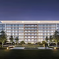 Modern Residential District Simple Multi-storey Residence 3d model