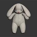 Soft White Plush Rabbit Toy For Kids Cute Stuffed Animal Home Decor