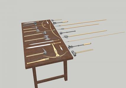 weapon rack 3d model