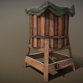 Modern bucket water collector 3d model