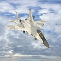 Fighter Jets And Military Helicopters Flying In Blue Sky Formation