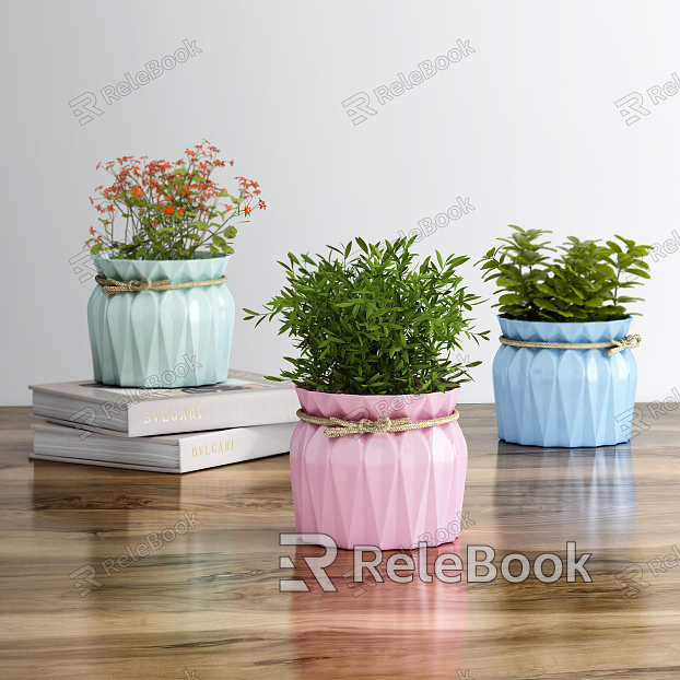 Nordic Potted Small Vase model