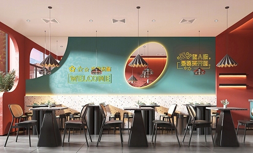 Modern Chinese Restaurant 3d model