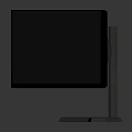 Modern computer dual display dual screen 3d model