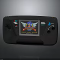 Spyro Dragon Character On Sega Handheld Game Console Screen Displaying Mission Text