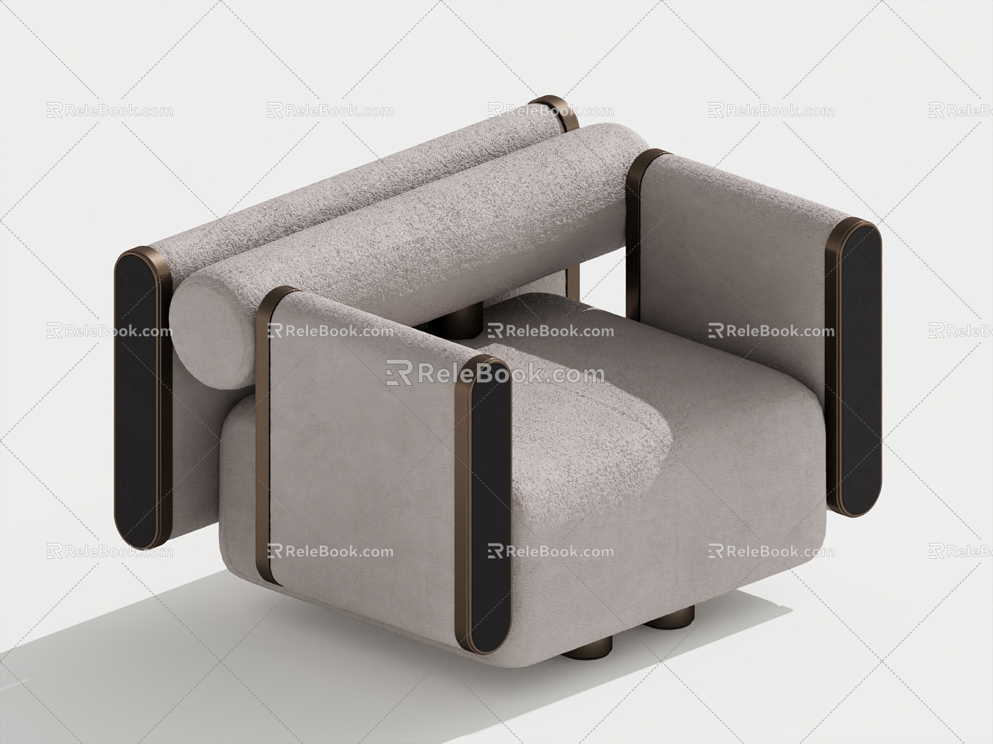 Modern Single Sofa Single Leisure Chair 3d model