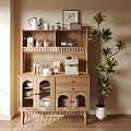 Modern Middle Style Sideboard 3d model