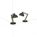 Old desk lamp 3d model