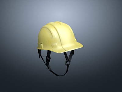 Safety helmet yellow safety helmet construction safety hat 3d model