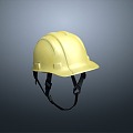 Safety helmet yellow safety helmet construction safety hat 3d model