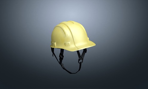 Safety helmet yellow safety helmet construction safety hat 3d model