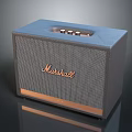 Marshall Electric Speaker With Gray Textured Finish Copper Base And Top Control Knobs 3d model