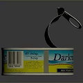 Open Rusty Canned Food Can With Ermagic Brand Label And Barcode