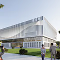 Modern Library Campus Book Center 3d model