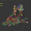 Siege Weapon Siege Vehicle Siege Tower Mobile Tower Mobile Tower Siege Tower Weapon Ancient Weapon 3d model