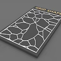 Grid Shape Pattern Design With Abstract Geometric Lines And Decorative Elements