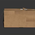 Eco Friendly Brown Cardboard Box For Household Items With Label And Recycling Symbol