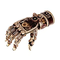 Intricate Steampunk Mechanical Hand Design With Detailed Gears And Metal Components