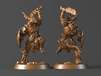 Lizard Dragon Warrior 3d model