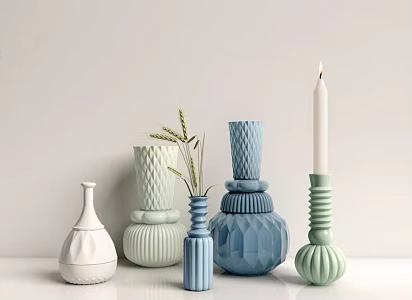 Jane European decorative ornaments 3d model