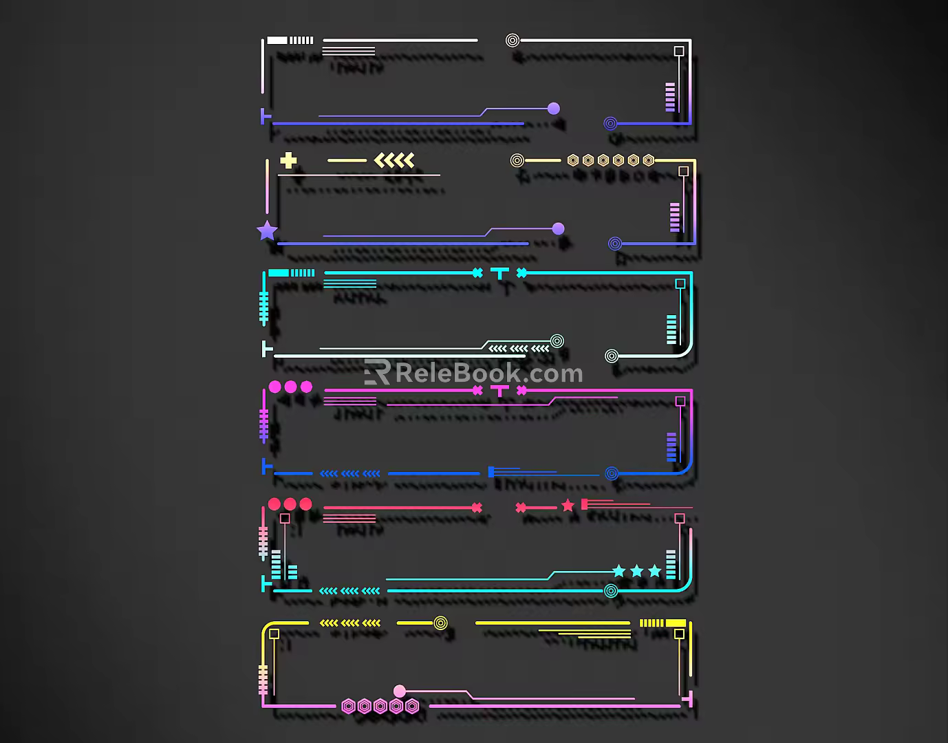Modern science and technology lines science and technology lines modeling culture wall 3d model