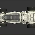 Futuristic Silver Concept Car With Transparent Roof Large Wheels And Sleek Mechanical Design