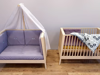 Modern Baby Bed Baby Bed Furniture 3d model